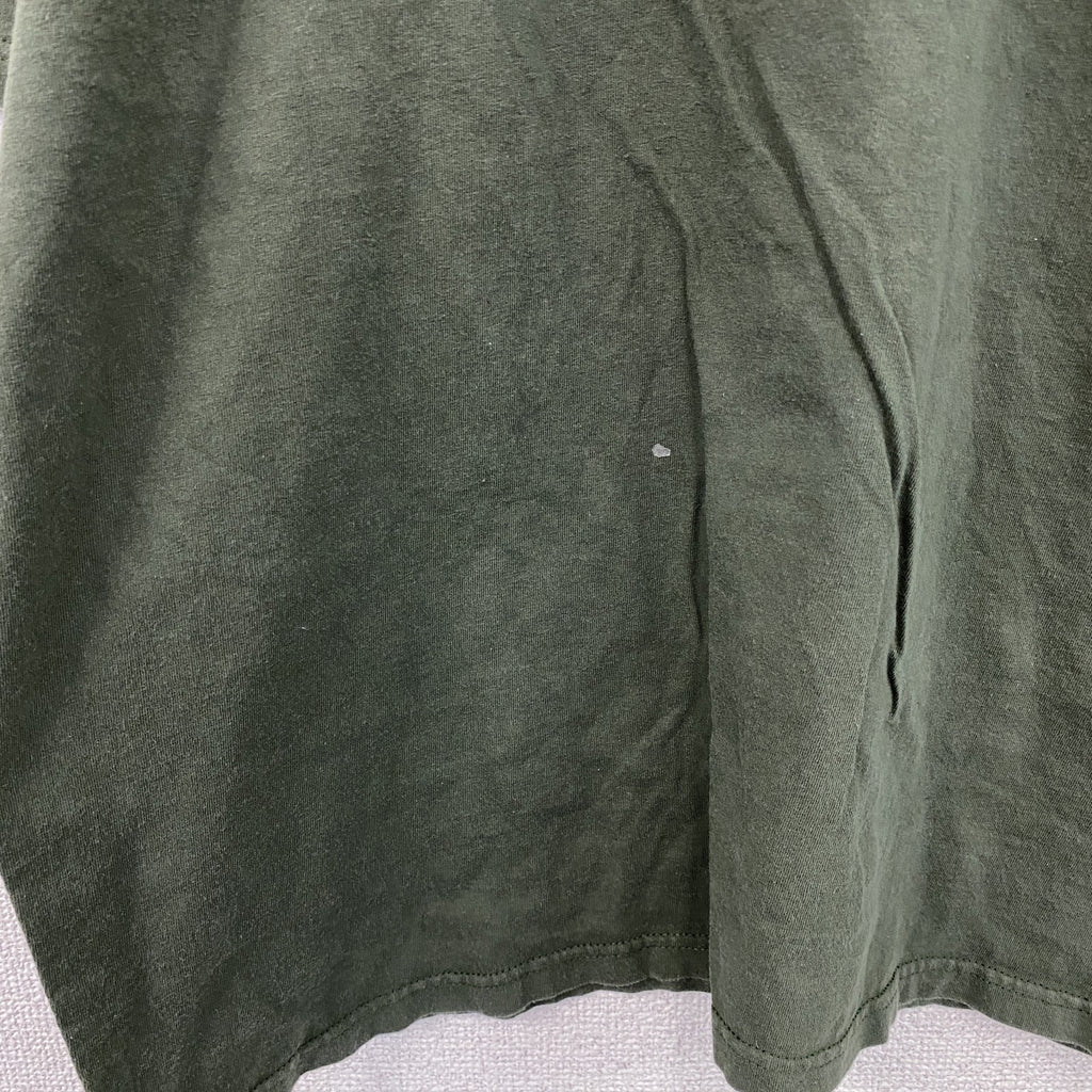 anvil organic　アンビル オーガニック　半袖プリントTシャツ　カーキ　XLサイズ　古着