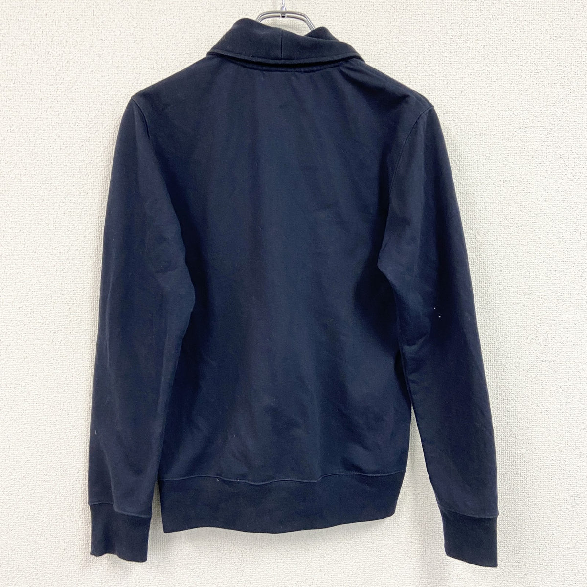 MEN'S BIGI　メンズビギ　ショールカラーカーディガン　2つポケット　紺　ネイビー　古着