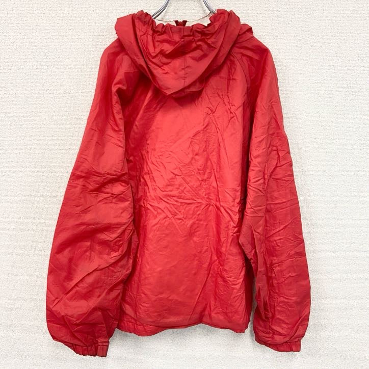 ～90s　CHARLES RIVER　ハーフジップナイロンジャケット　ヴィンテージ　赤　レッド　Mサイズ　古着