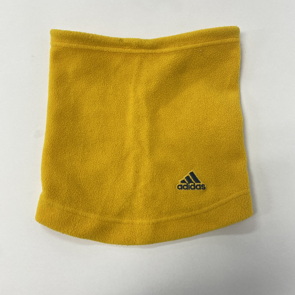 ～00s　adidas　アディダス　ネックウォーマー　パフォーマンスロゴ　ヴィンテージ　黄色　イエロー　古着