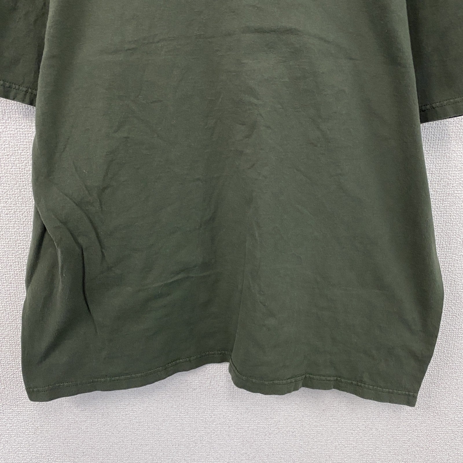 anvil organic　アンビル オーガニック　半袖プリントTシャツ　カーキ　XLサイズ　古着