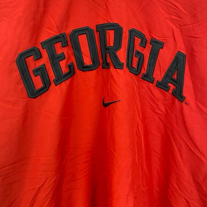 90s　NIKE　ナイキ 　プルオーバーナイロンジャケット　ヴィンテージ　赤　レッド　2XLサイズ