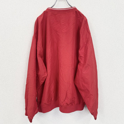 90s　NIKE　ナイキ 　プルオーバーナイロンジャケット　ヴィンテージ　赤　レッド　2XLサイズ