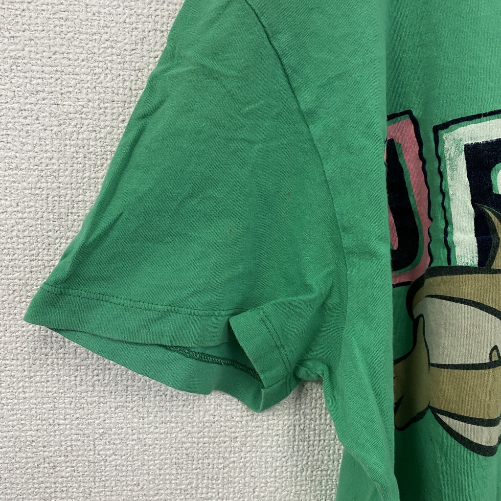 TOM and JERRY XDYE　トムとジェリー　半袖プリントTシャツ　緑　グリーン　Mサイズ　古着