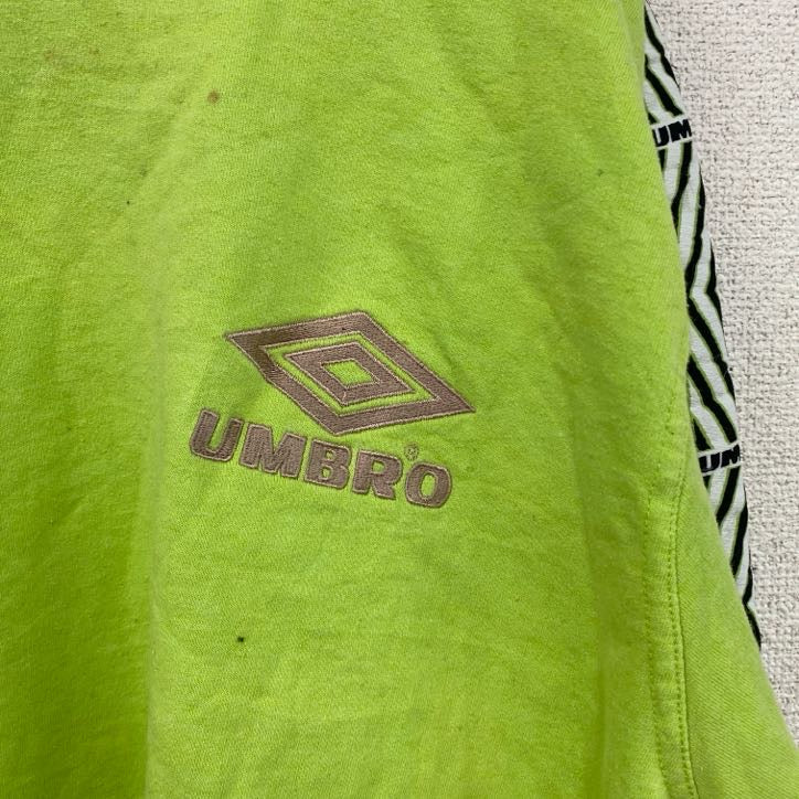 90s～　UMBRO　スウェット/トレーナー　デカロゴ　ヴィンテージ　黄色　イエロー　XLサイズ　古着