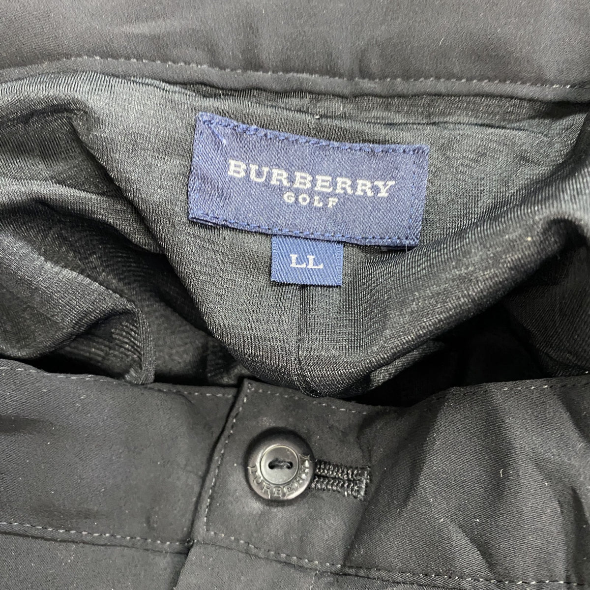 BURBERRY GOLF　バーバリーゴルフ　ハーフパンツ/ショートパンツ　黒　ブラック　LLサイズ　古着