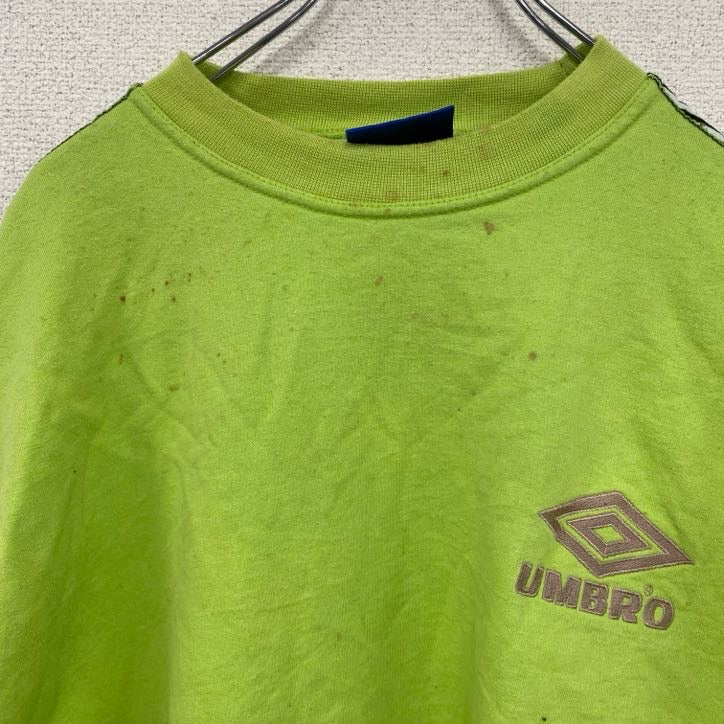 90s～　UMBRO　スウェット/トレーナー　デカロゴ　ヴィンテージ　黄色　イエロー　XLサイズ　古着