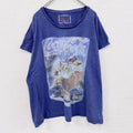 Coca-Cola　コカ・コーラ　半袖プリントTシャツ　サンタクロース　紺　ネイビー　24サイズ　古着