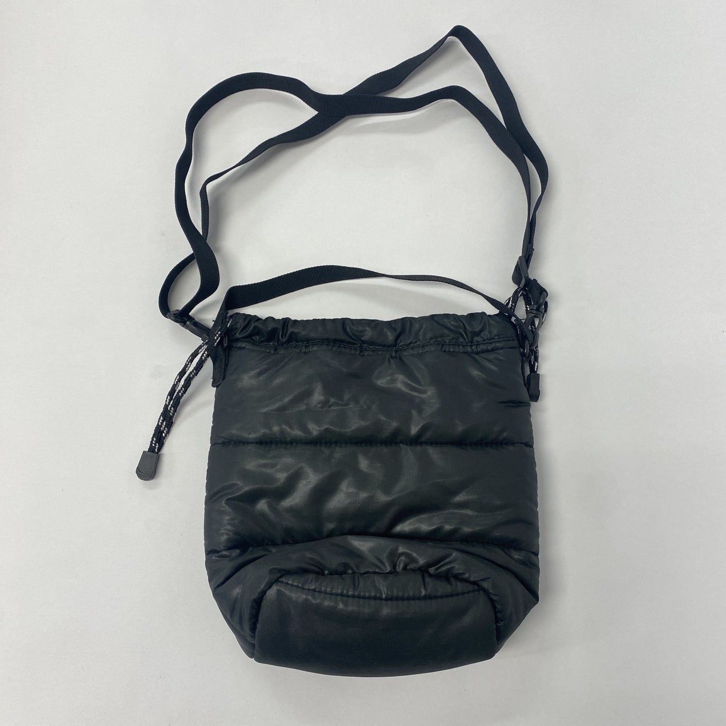 L.L.Bean　エルエルビーン　キルティング巾着バッグ　ショルダーバッグ　黒　ブラック