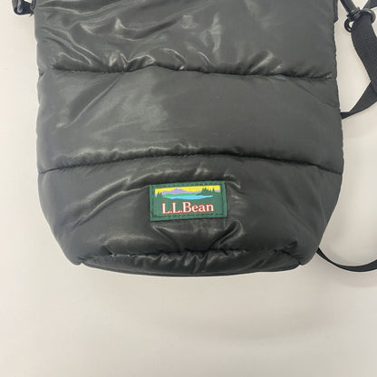 L.L.Bean　エルエルビーン　キルティング巾着バッグ　ショルダーバッグ　黒　ブラック