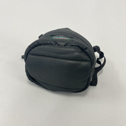 L.L.Bean　エルエルビーン　キルティング巾着バッグ　ショルダーバッグ　黒　ブラック