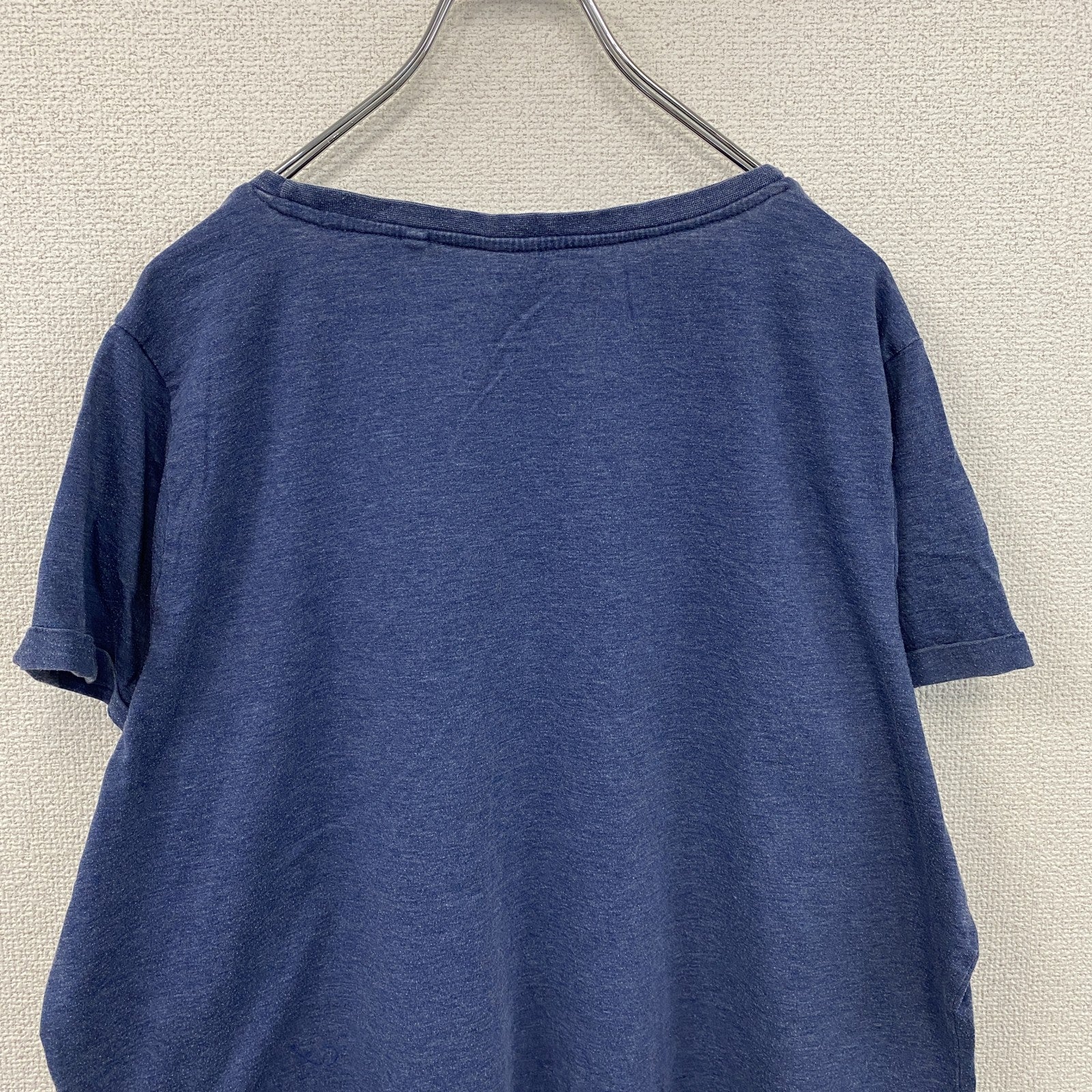 Coca-Cola　コカ・コーラ　半袖プリントTシャツ　サンタクロース　紺　ネイビー　24サイズ　古着