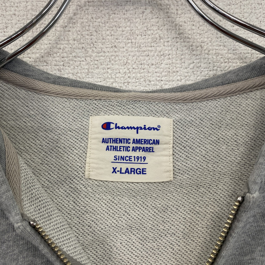 champion　チャンピオン　フルジップスウェットパーカー/フーディー　灰色　グレー　XLサイズ　古着