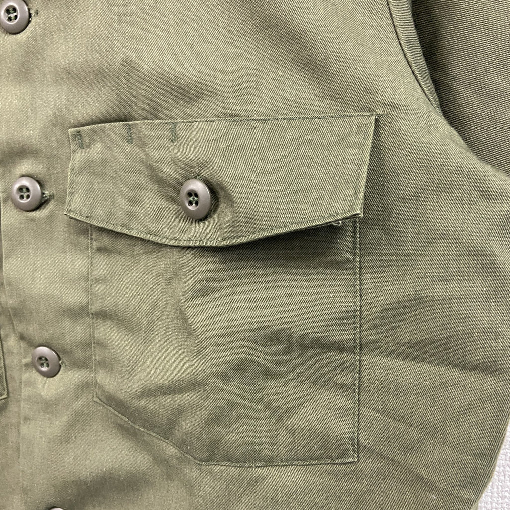 00s　 U.S.ARMY　米軍　半袖ミリタリーシャツ　ユーティリティシャツ　15 1/2　ヴィンテージ　カーキ　古着