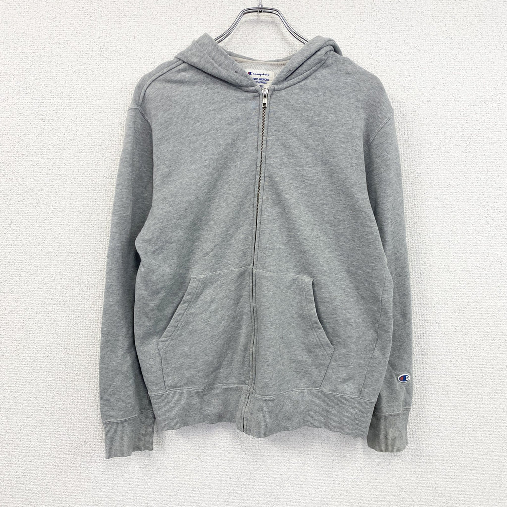 champion　チャンピオン　フルジップスウェットパーカー/フーディー　灰色　グレー　XLサイズ　古着
