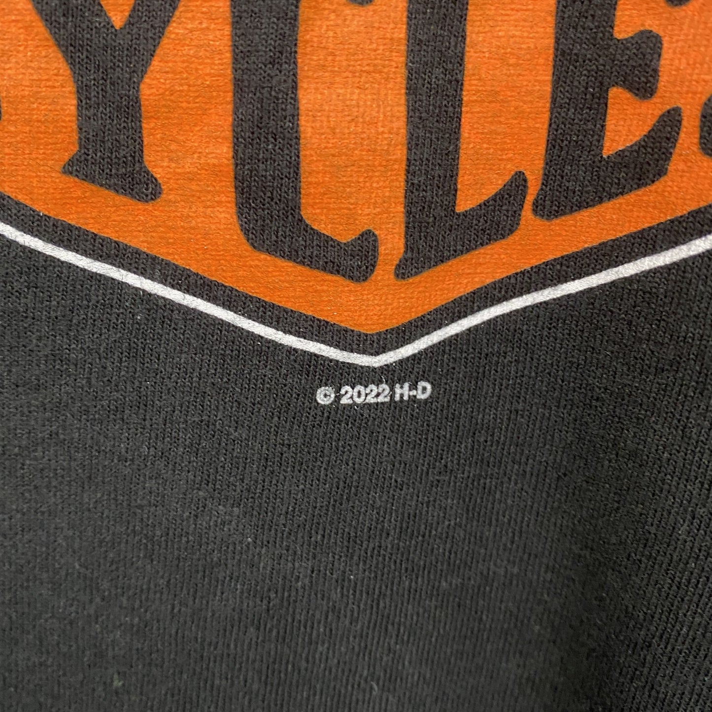 HARLEY DAVIDSON　ハーレーダビッドソン　半袖プリントTシャツ　黒　ブラック　Lサイズ