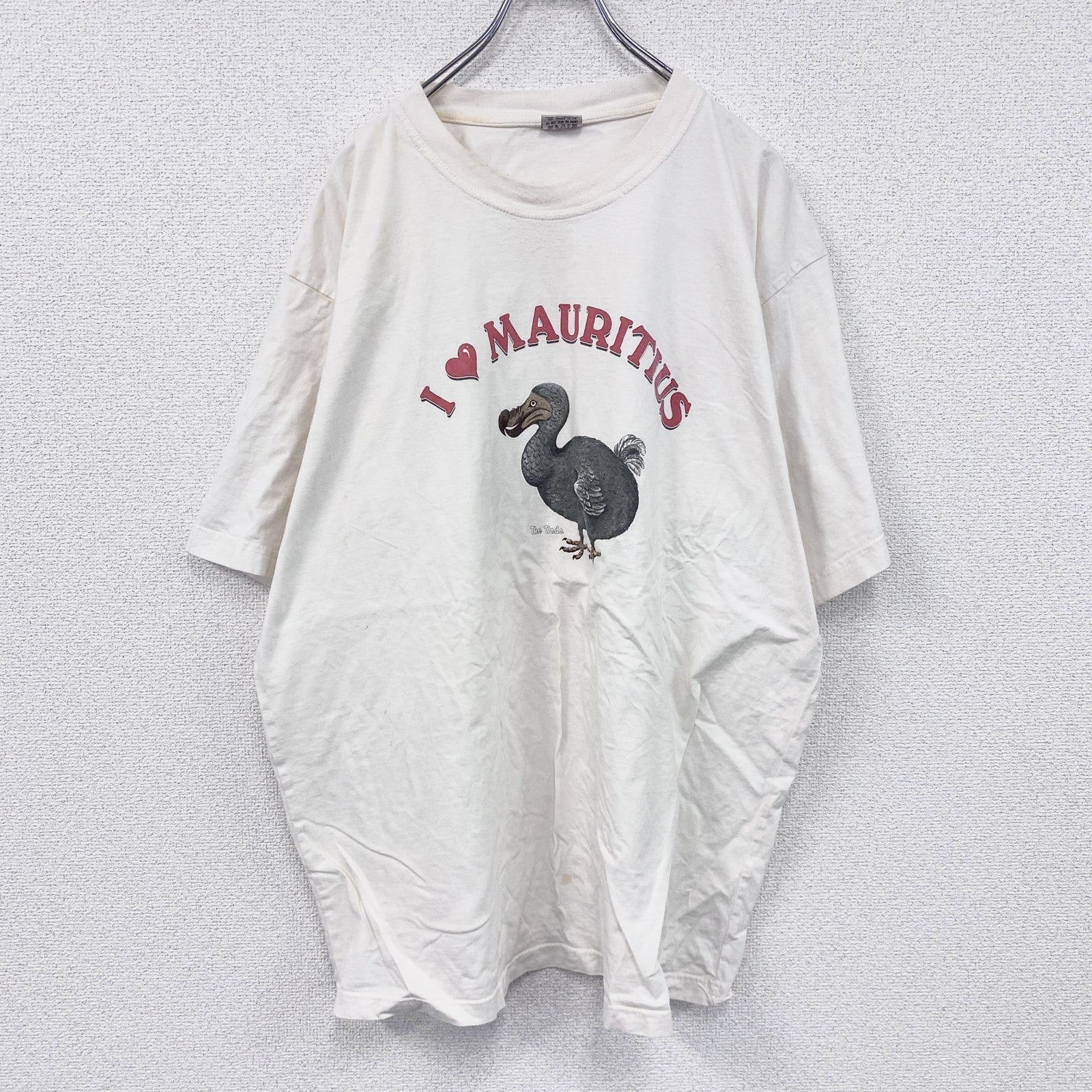 ～00s　WAIKIKI　IMAURITIUS　半袖Tシャツ　ヴィンテージ　白　ホワイト　3XLサイズ　古着