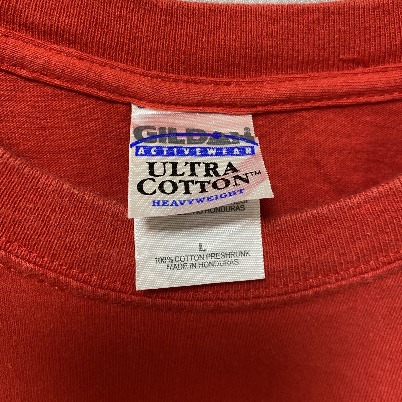 GILDAN ギルダン　MLB　カージナルス　2006　半袖プリントTシャツ　野球　赤　レッド　レトロ　Lサイズ　古着