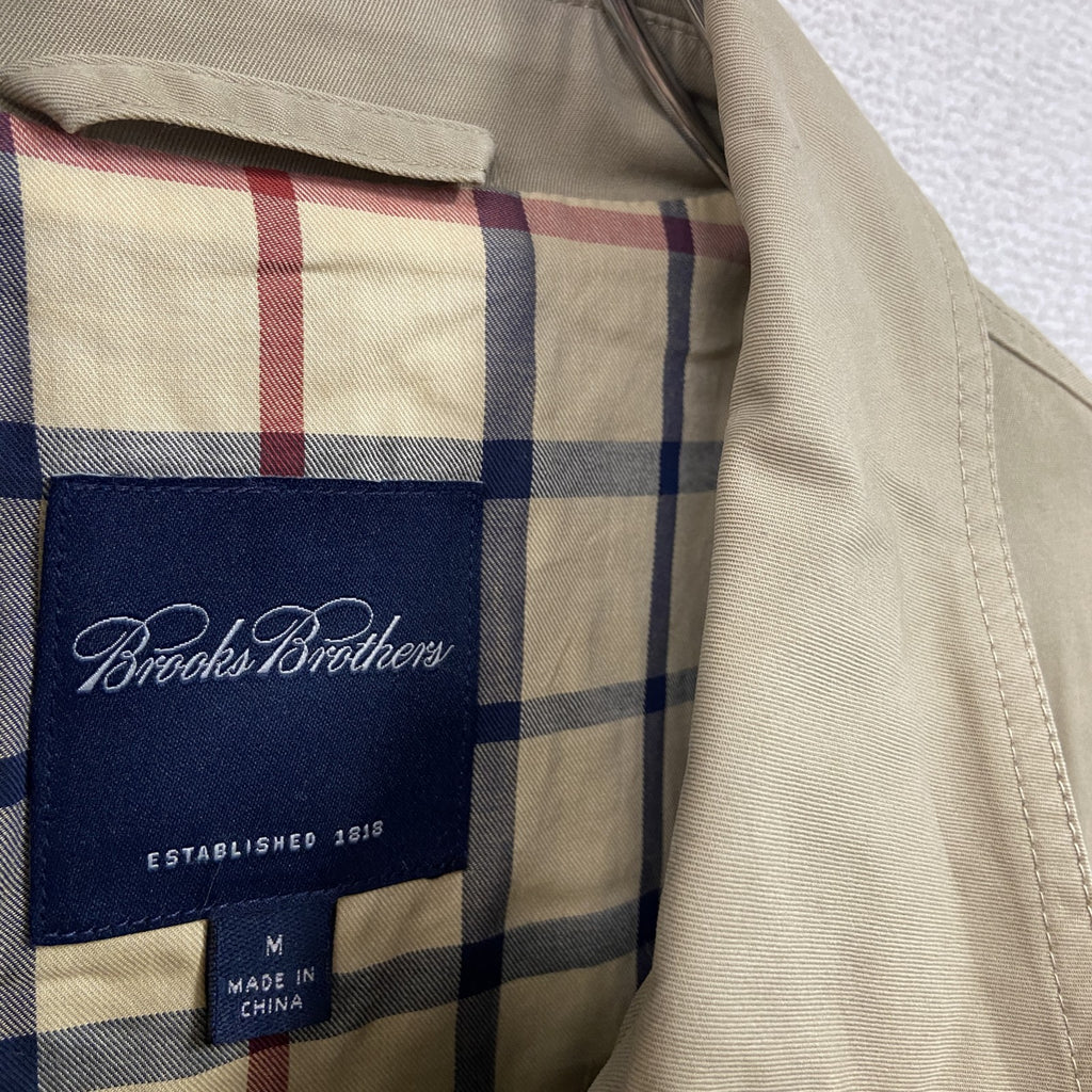 Brooks Brothers　ブルックスブラザーズ　ステンカラーコート　ベージュ　Mサイズ　古着