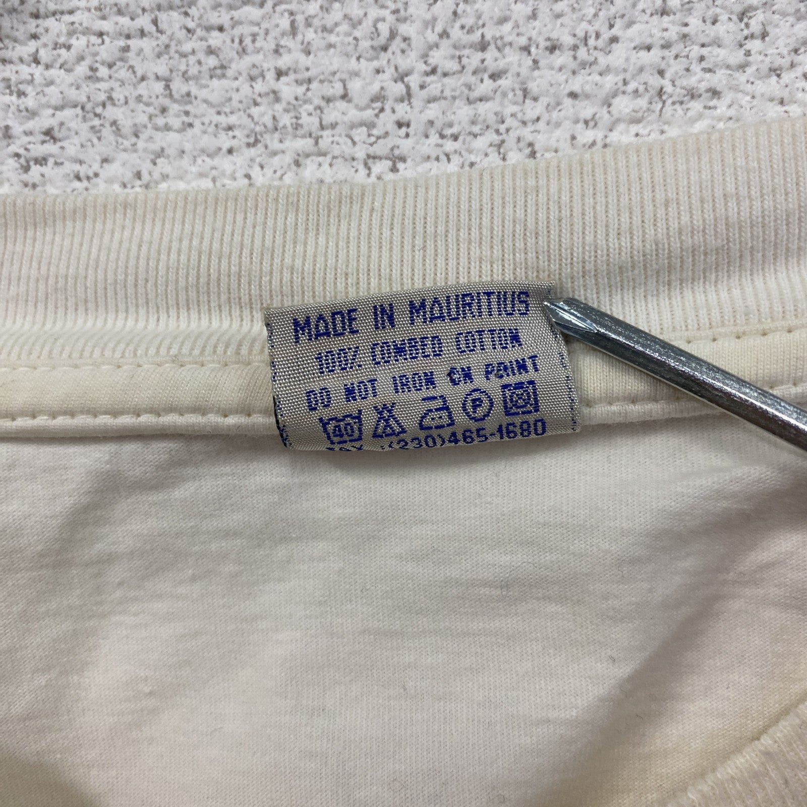 ～00s　WAIKIKI　IMAURITIUS　半袖Tシャツ　ヴィンテージ　白　ホワイト　3XLサイズ　古着
