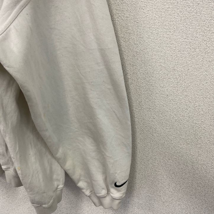 00s　NIKE　ナイキ　スウェット/トレーナー　スウッシュ　ヴィンテージ　白　ホワイト　XXLサイズ　古着