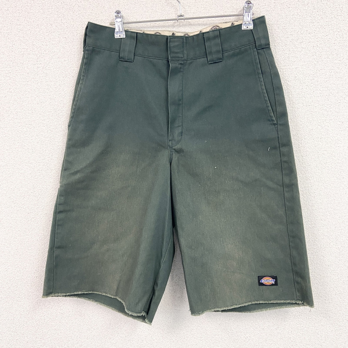 XLARGE　エクストララージ　Dickies　ハーフパンツ/ショートパンツ　ジップフライ　緑　グリーン　W32サイズ　古着