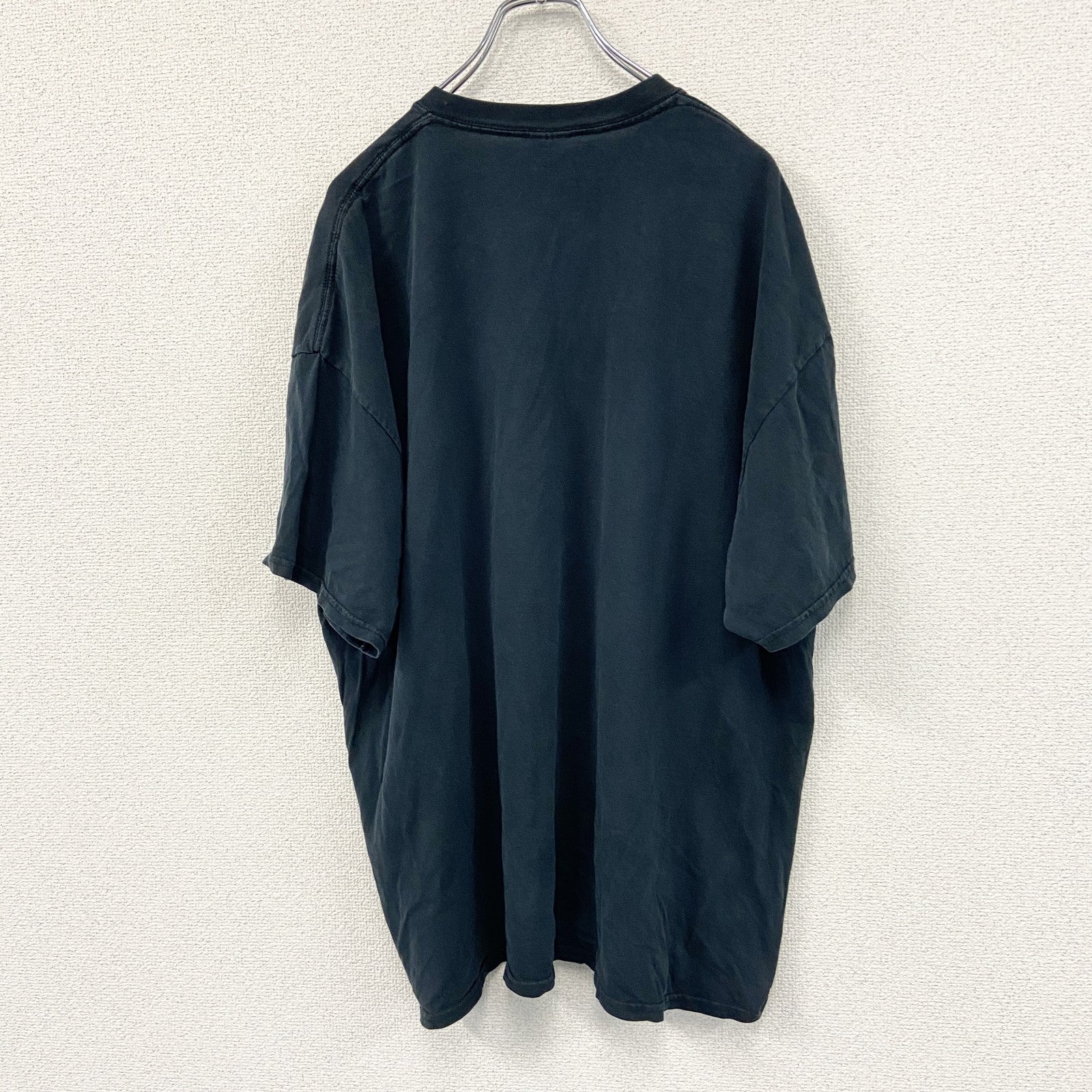 GILDAN　ギルダン　半袖プリントTシャツ　GEORGIA　デカロゴ　黒　ブラック　２XLサイズ　古着