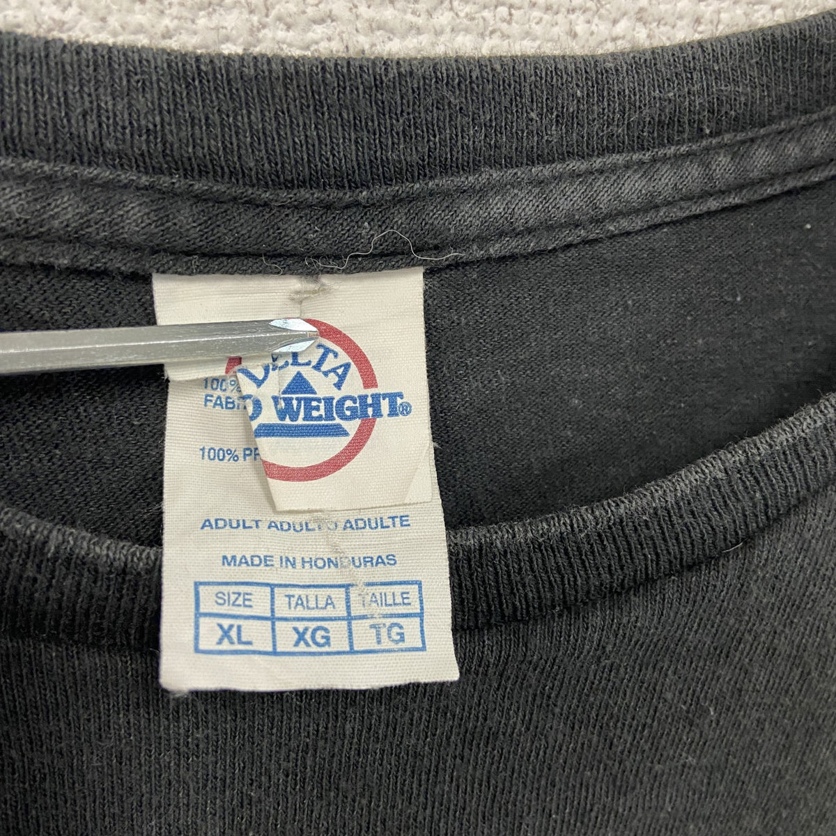 DELTA　デルタ　半袖プリントTシャツ　両面プリント　黒　ブラック　XLサイズ　古着