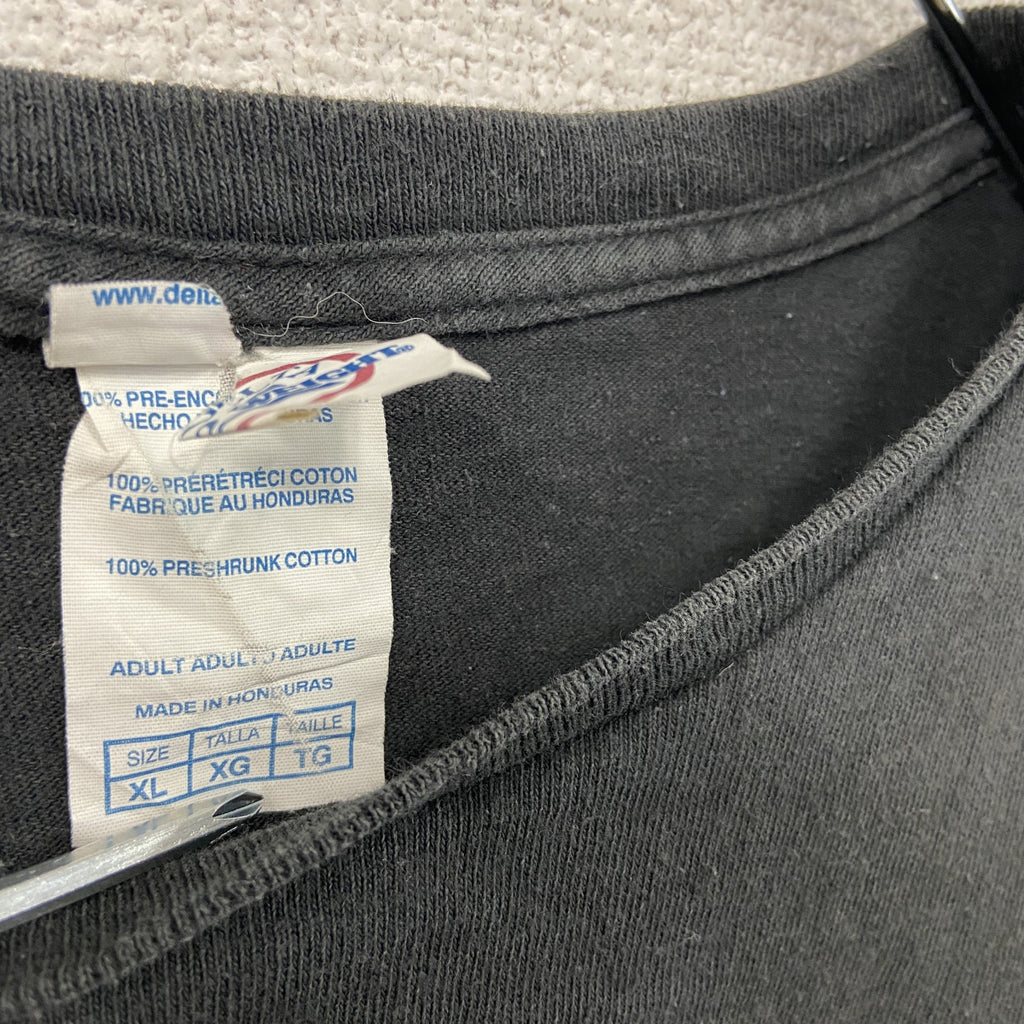DELTA　デルタ　半袖プリントTシャツ　両面プリント　黒　ブラック　XLサイズ　古着