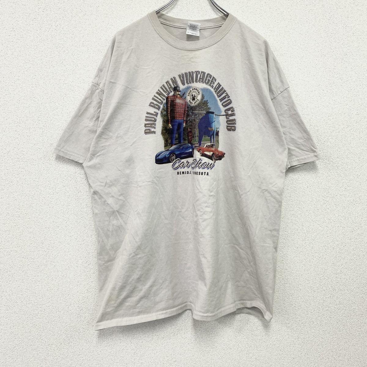 GILDAN　ギルダン　半袖プリントTシャツ　白　ホワイト　2XLサイズ　古着