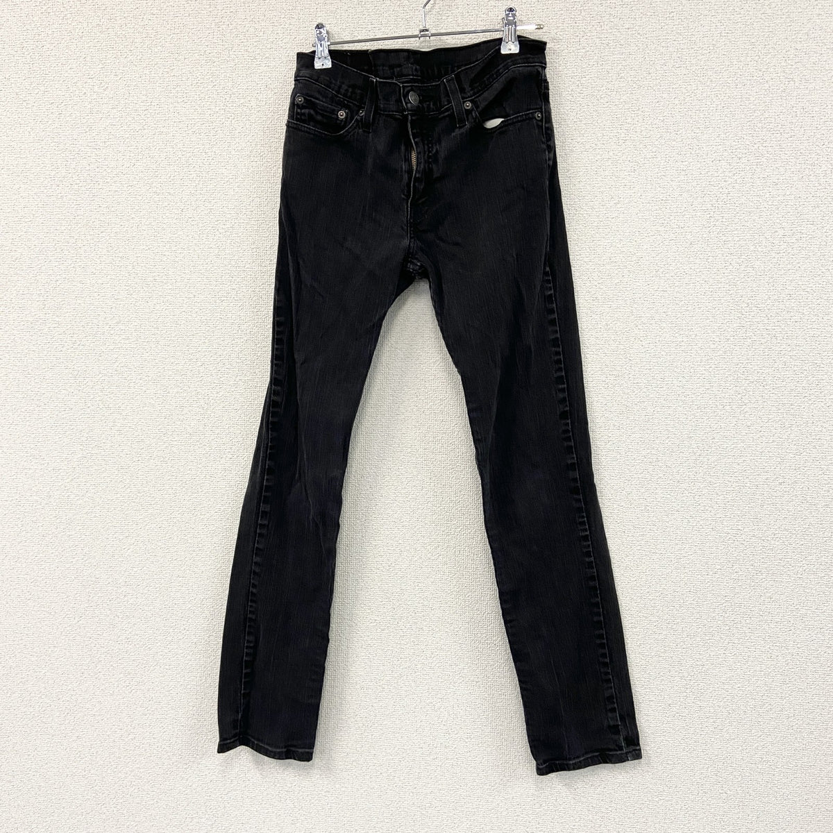 Levi’s　リーバイス　511　ブラックデニムパンツ/ジーンズ　ジップフライ　黒　ブラック　W30サイズ　古着