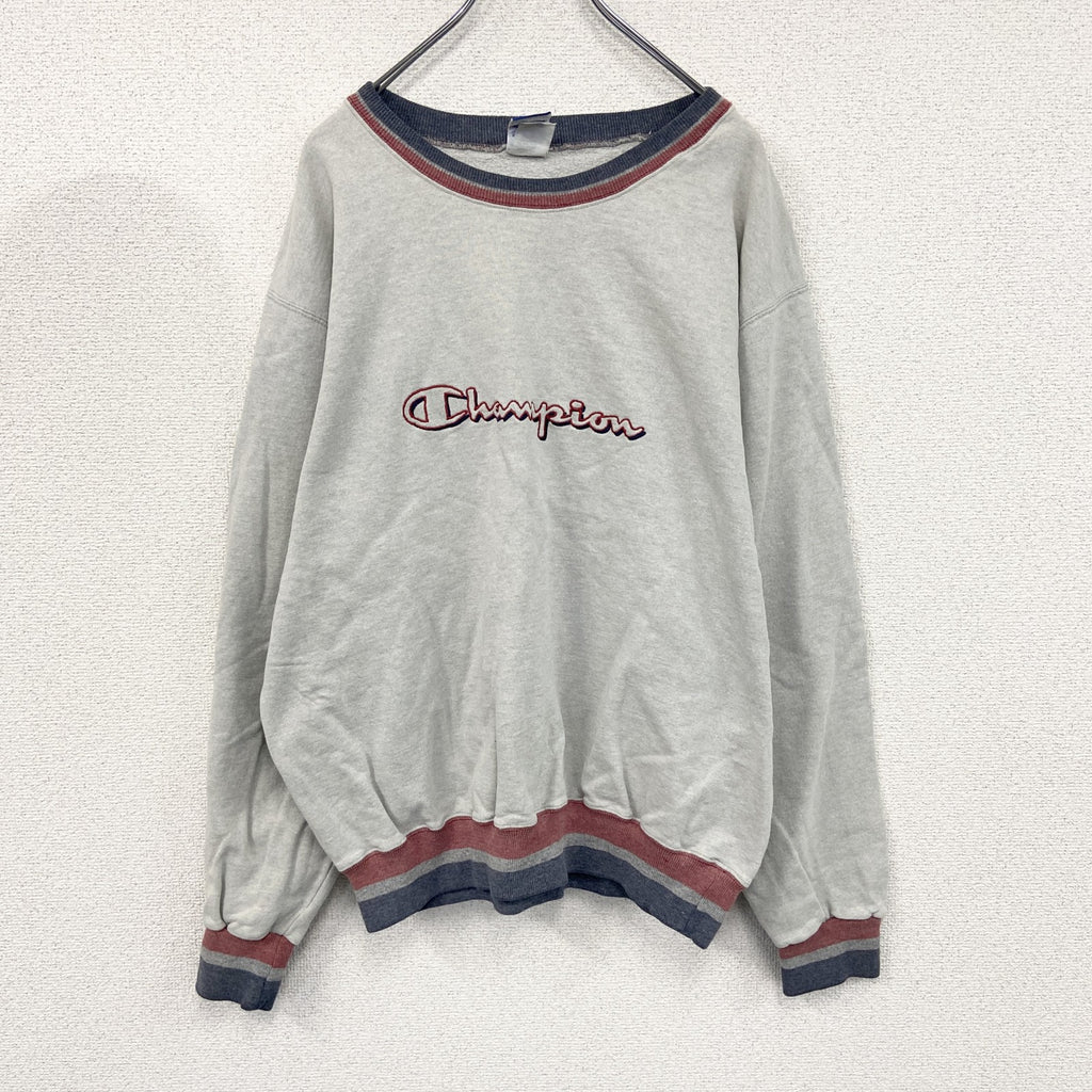 90s　Champion　チャンピオン　スウェット/トレーナー　ヴィンテージ　グレー　灰色　XLサイズ　古着