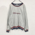 90s　Champion　チャンピオン　スウェット/トレーナー　ヴィンテージ　グレー　灰色　XLサイズ　古着