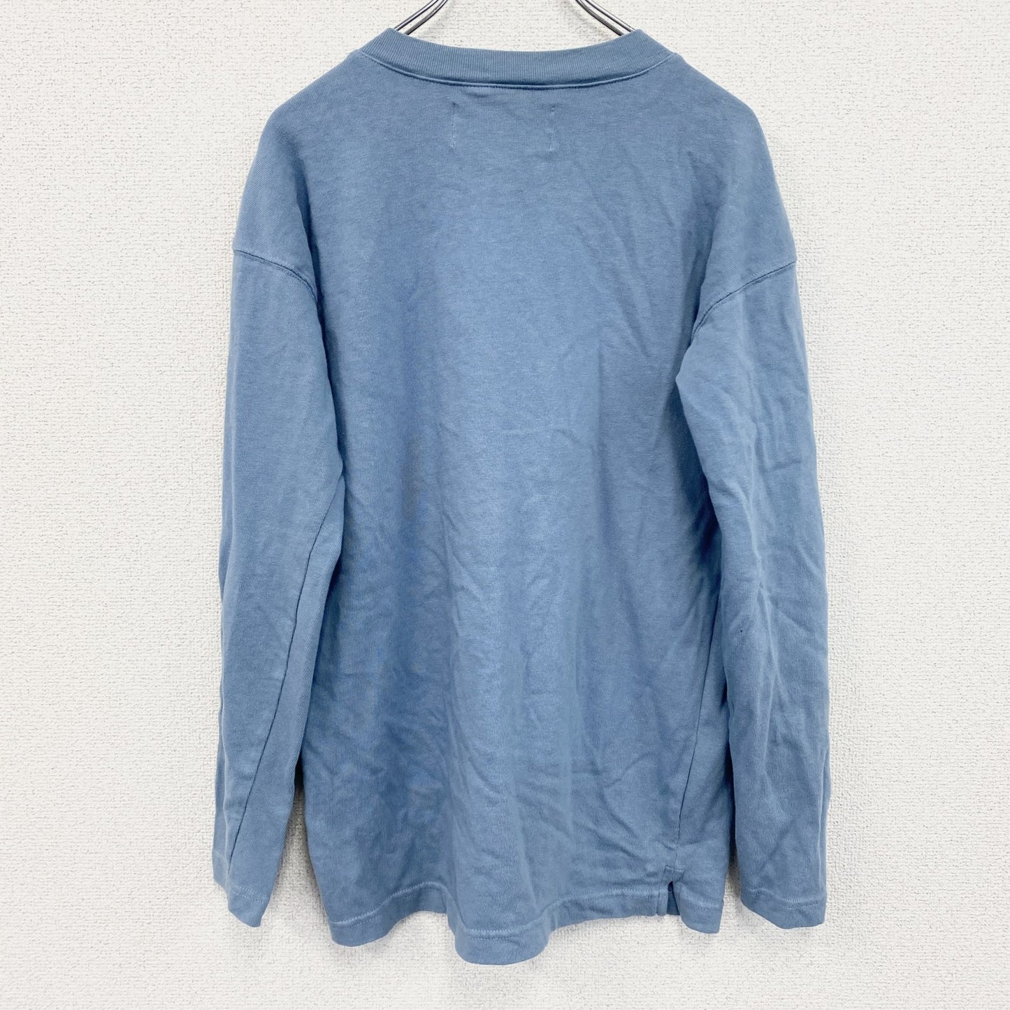 HARLEY DAVIDSON　ハーレーダビッドソン　長袖プリントTシャツ　水色　ライトブルー　XSサイズ