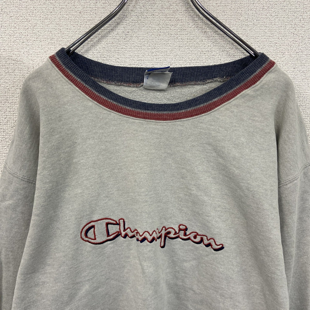90s　Champion　チャンピオン　スウェット/トレーナー　ヴィンテージ　グレー　灰色　XLサイズ　古着