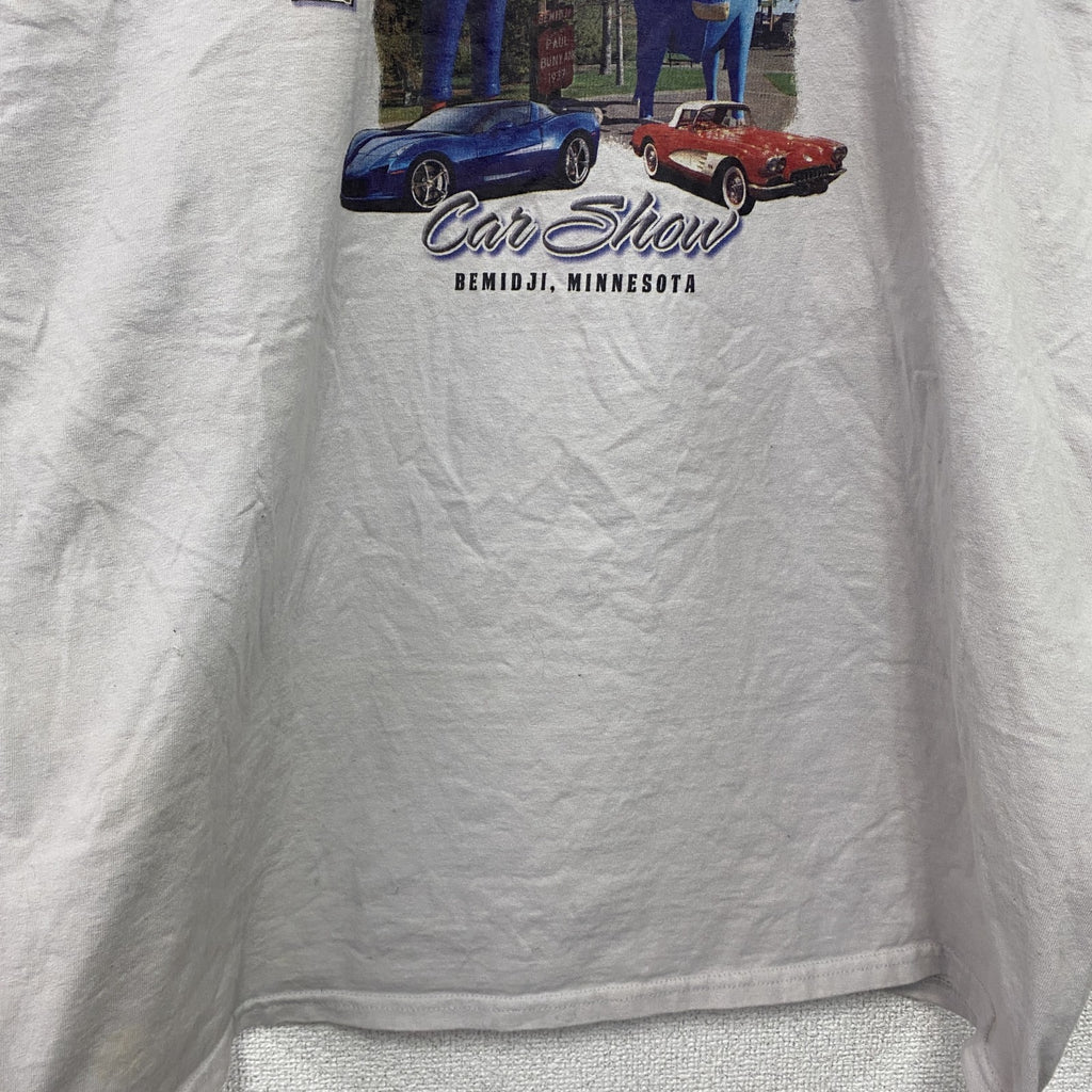 GILDAN　ギルダン　半袖プリントTシャツ　白　ホワイト　2XLサイズ　古着