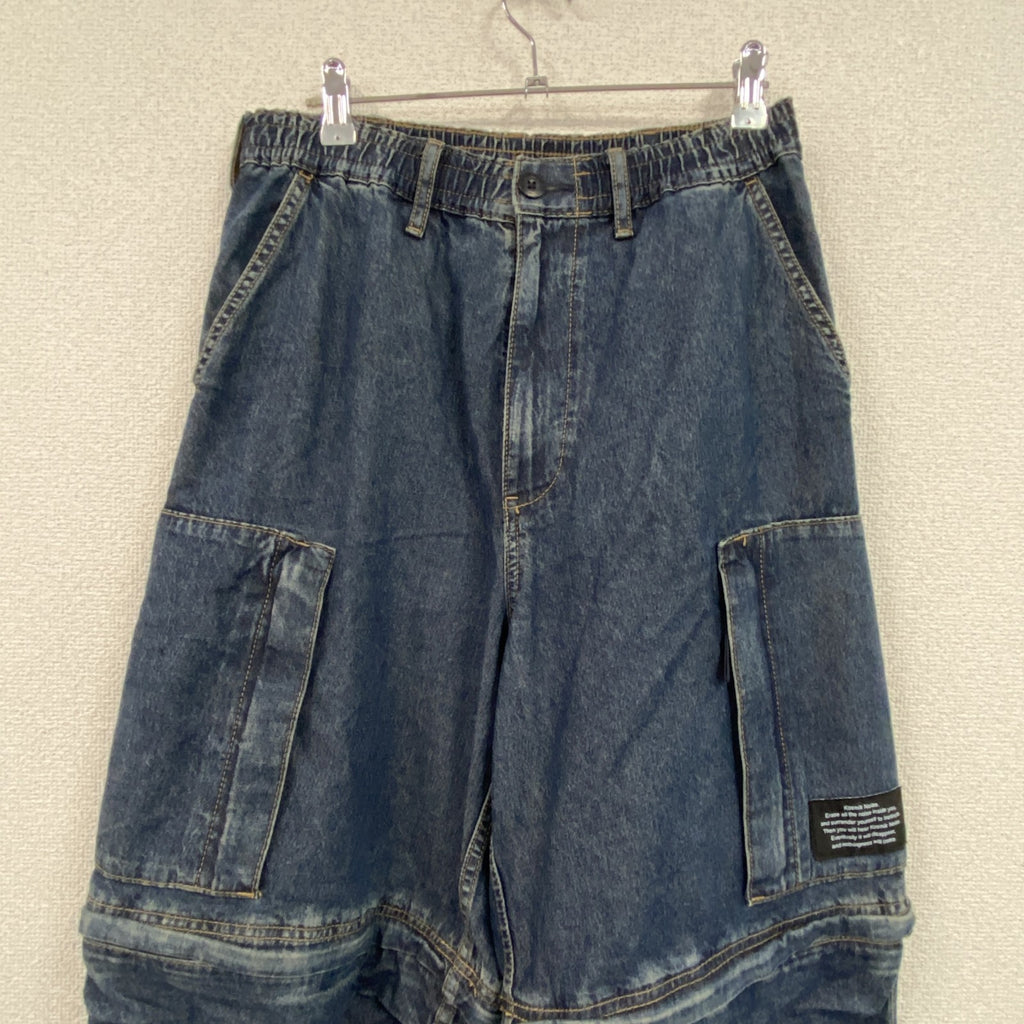 GU ジーユー　UNDERCOVER　アンダーカバー　デニムコンバーチブルワイドカーゴパンツ　2way　Sサイズ　古着