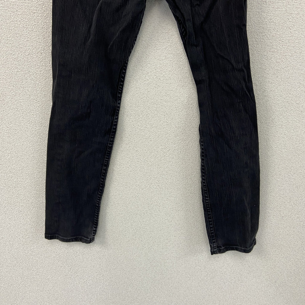 Levi’s　リーバイス　511　ブラックデニムパンツ/ジーンズ　ジップフライ　黒　ブラック　W30サイズ　古着