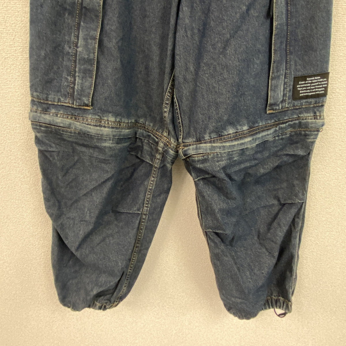 GU ジーユー　UNDERCOVER　アンダーカバー　デニムコンバーチブルワイドカーゴパンツ　2way　Sサイズ　古着
