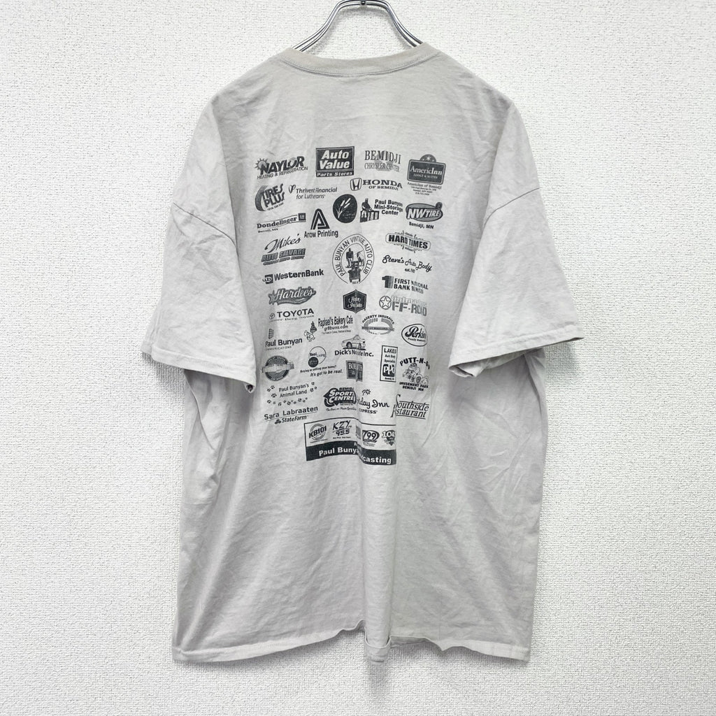 GILDAN　ギルダン　半袖プリントTシャツ　白　ホワイト　2XLサイズ　古着