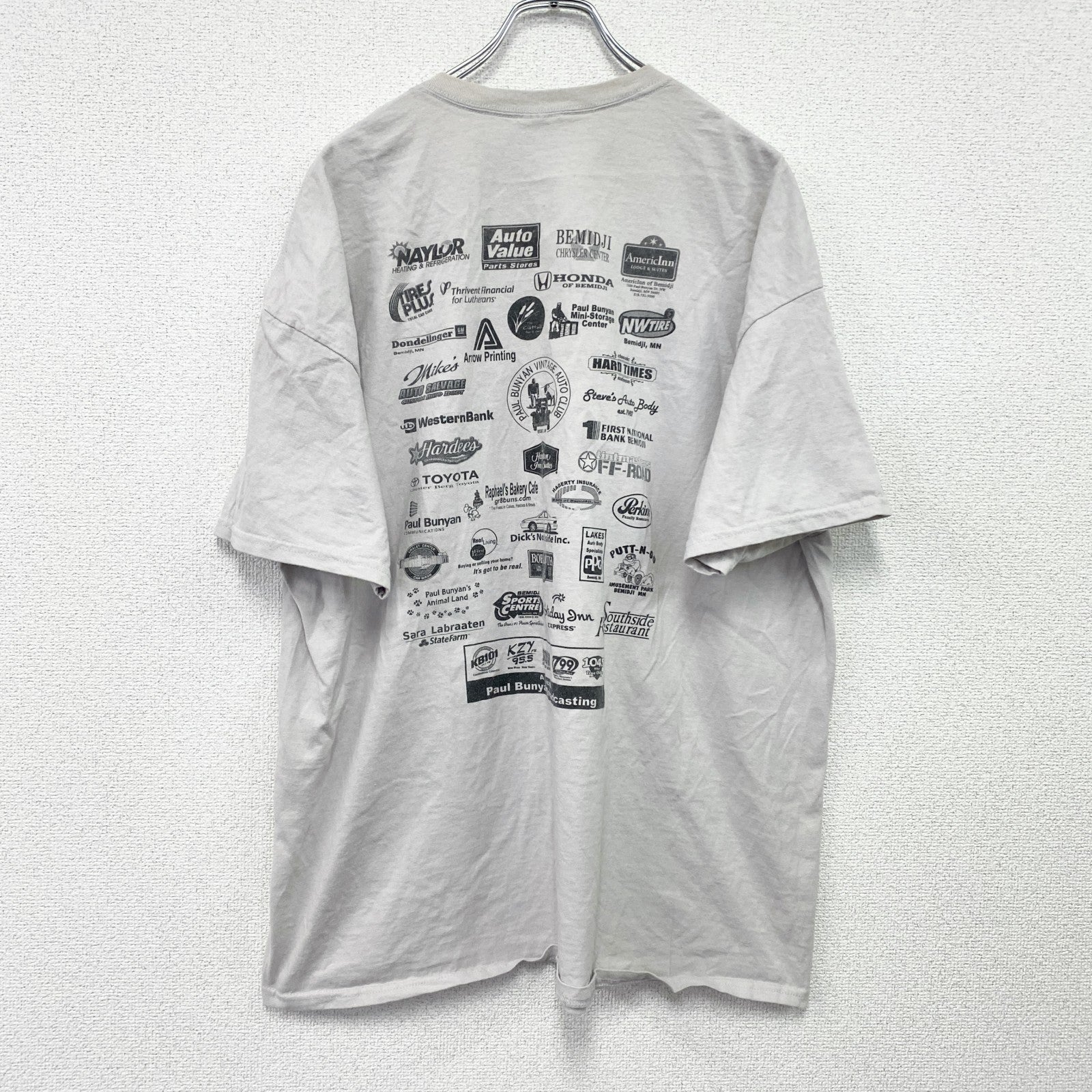 GILDAN　ギルダン　半袖プリントTシャツ　白　ホワイト　2XLサイズ　古着