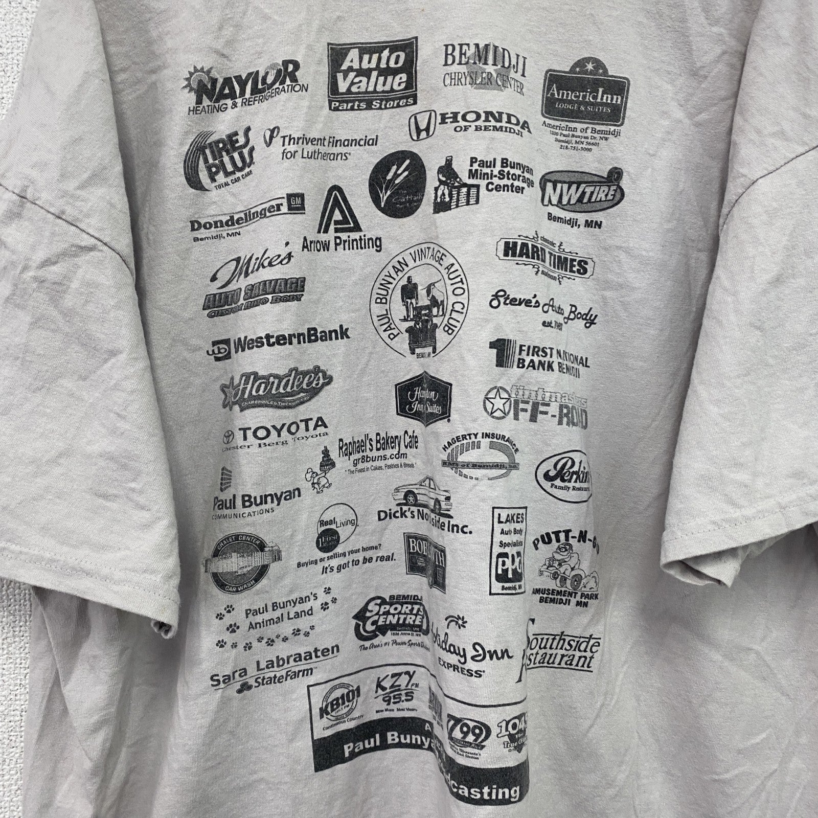 GILDAN　ギルダン　半袖プリントTシャツ　白　ホワイト　2XLサイズ　古着