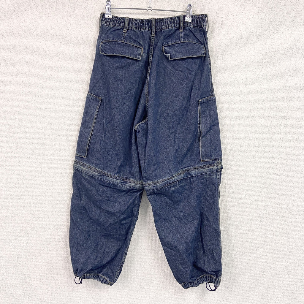 GU ジーユー　UNDERCOVER　アンダーカバー　デニムコンバーチブルワイドカーゴパンツ　2way　Sサイズ　古着