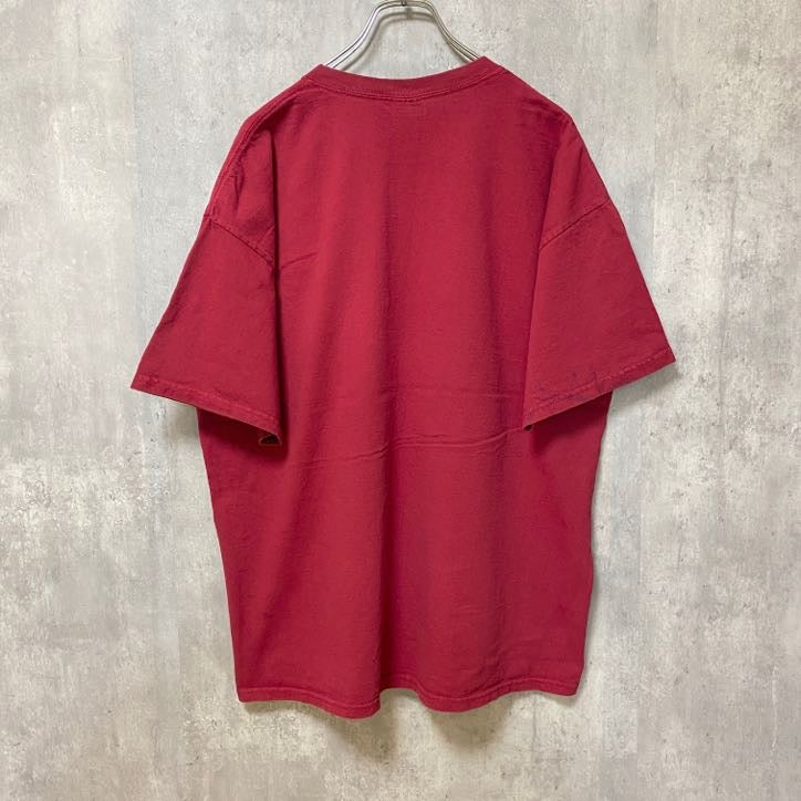 GILDAN ギルダン　半袖プリントTシャツ　赤　レッド　レトロ　アメフト　フィエスタボウル　2011　XLサイズ　古着