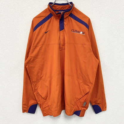 90s　NIKE　ナイキ　ハーフジップナイロンジャケット　ヴィンテージ　橙色　オレンジ　Mサイズ