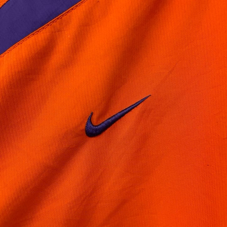 90s　NIKE　ナイキ　ハーフジップナイロンジャケット　ヴィンテージ　橙色　オレンジ　Mサイズ
