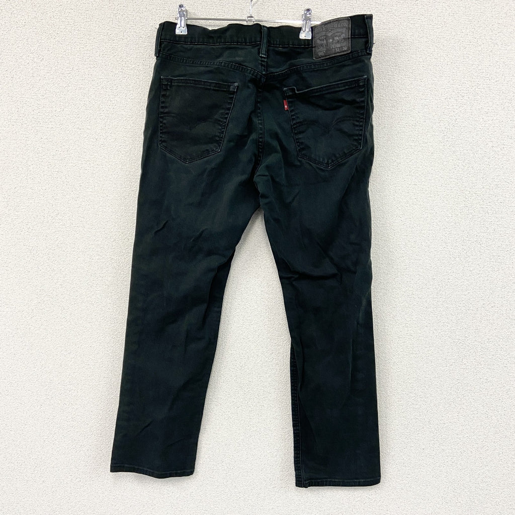 Levi’s　リーバイス　541　ブラックデニムパンツ/ジーンズ　ジップフライ　黒　ブラック　W33サイズ　古着