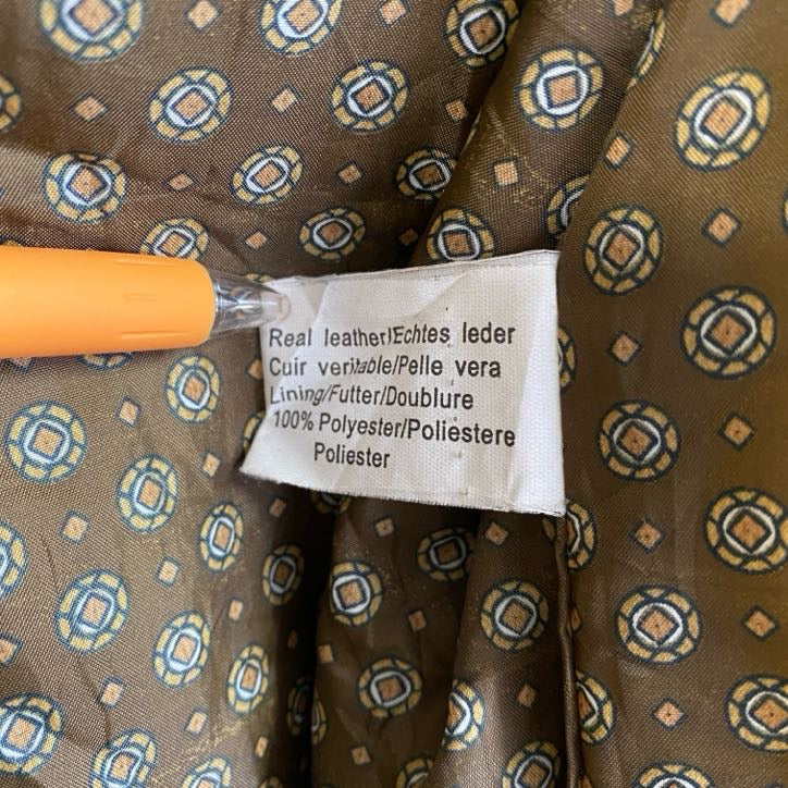 h-moser　チロリアンレザージャケット　レザーコート　マオカラー　刺繍　ブラウン　54サイズ