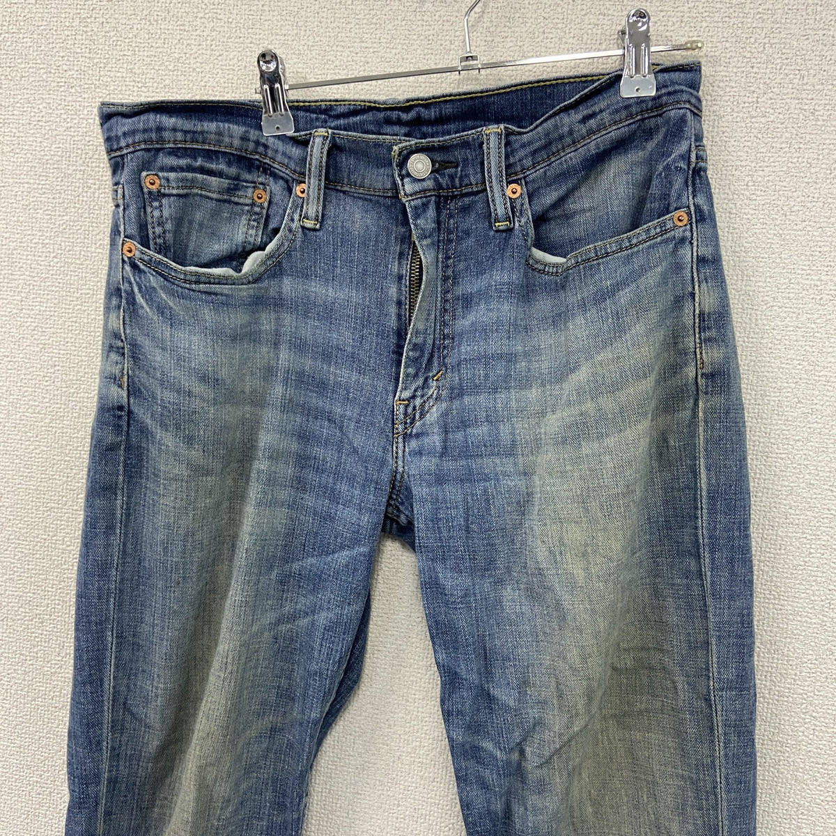 Levi’s　リーバイス　514　デニムパンツ/ジーンズ　ジップフライ　縦落ち　インディゴ　W32サイズ　古着