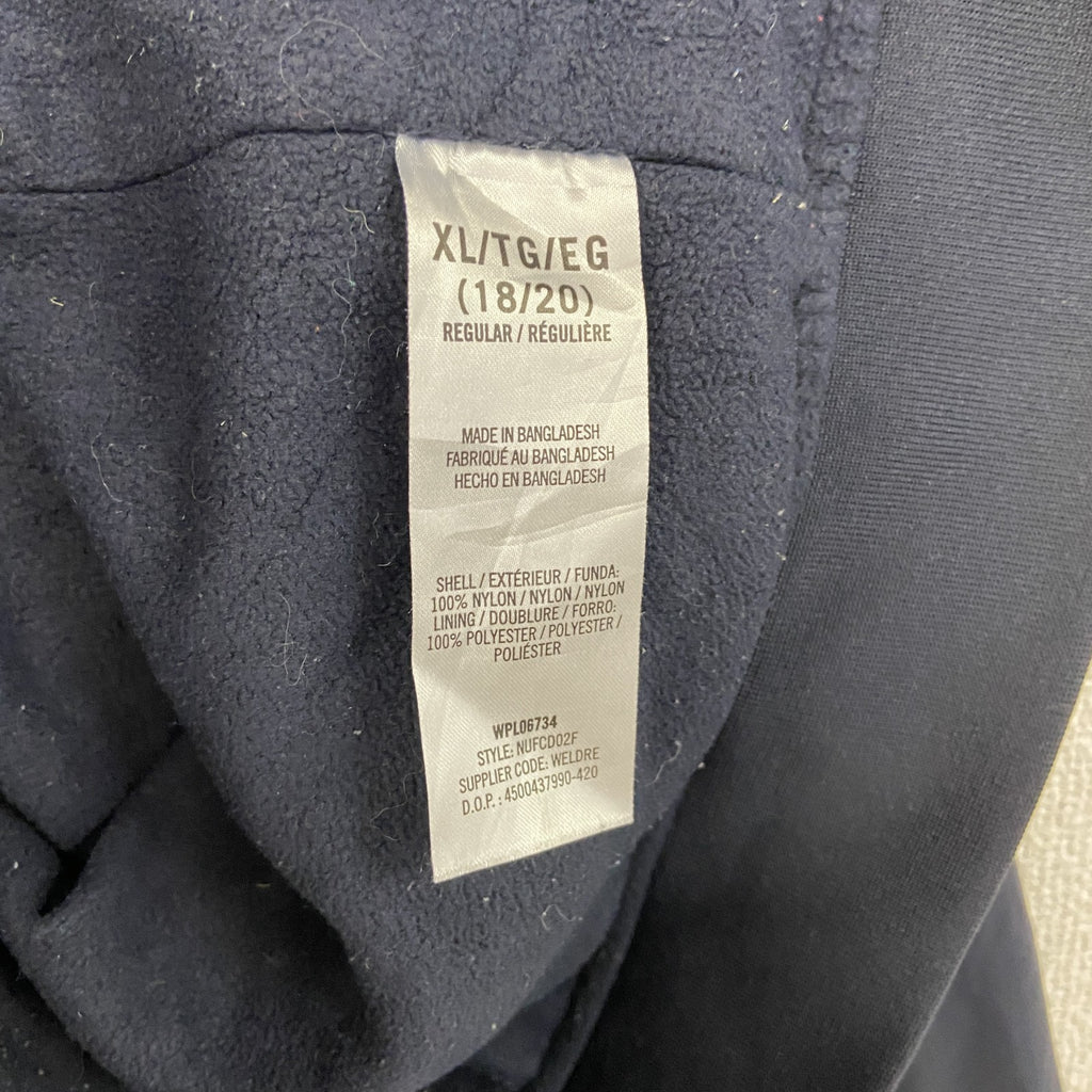 NAUTICA　ノーティカ　フルジップナイロンジャケット　MA1　紺　ネイビー　XLサイズ　古着